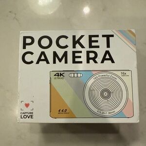 4K Ultra HD Pocket Camera with 16x Zoom in Blue